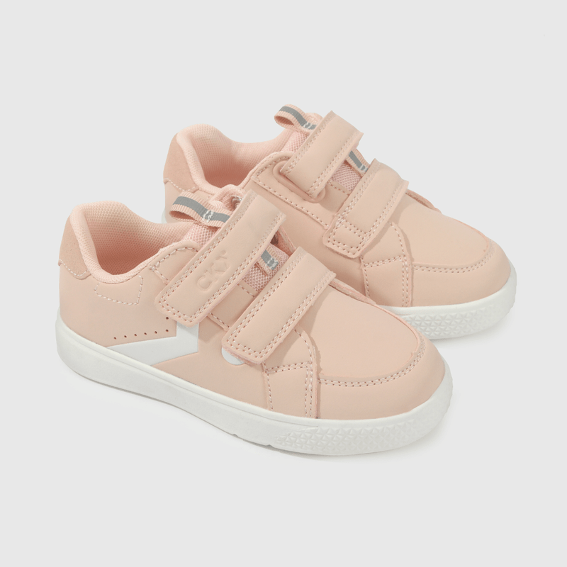Zapatilla Rosada con Velcro Niña
