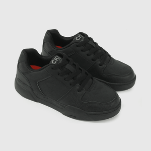Zapatilla Escolar Negra con Cordón