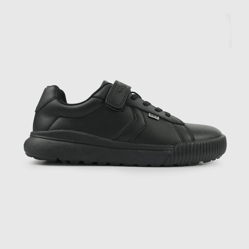 Zapatilla Escolar Negra con Velcro