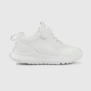 Zapatilla Escolar Blanca con Velcro y Cordón Unisex