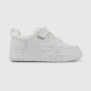 Zapatilla Escolar Blanca con Velcro Unisex