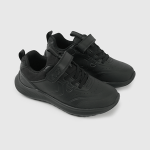 Zapatilla Escolar Negra con Velcro Unisex