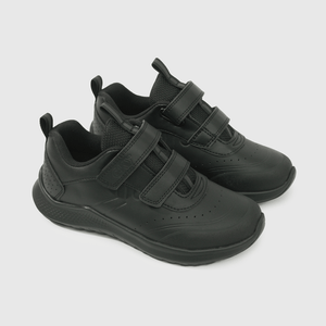 Zapatilla Escolar Negra con Velcro Unisex