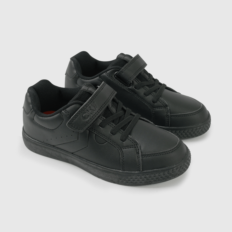 Zapatilla Escolar Negra con Velcro