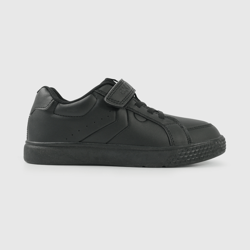 Zapatilla Escolar Negra con Velcro Unisex
