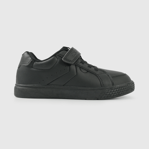 Zapatilla Escolar Negra con Velcro
