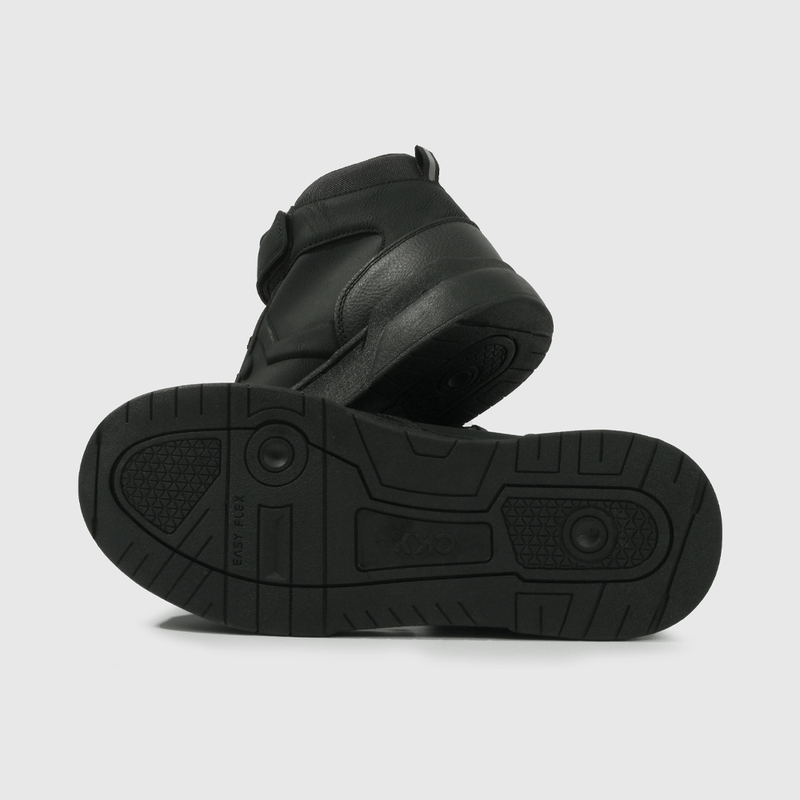 Zapatilla Escolar Negra Caña Alta Unisex