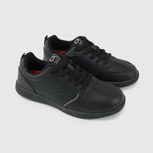 Zapatilla Escolar Negra con Cordón Unisex