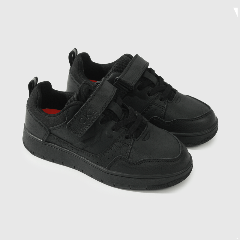 Zapatilla Escolar Negra con Velcro