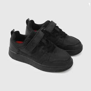 Zapatilla Escolar Negra con Velcro Unisex