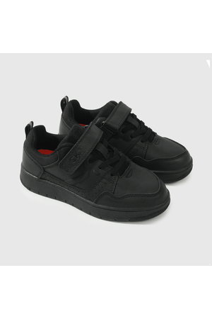 Zapatilla Escolar Negra con Velcro