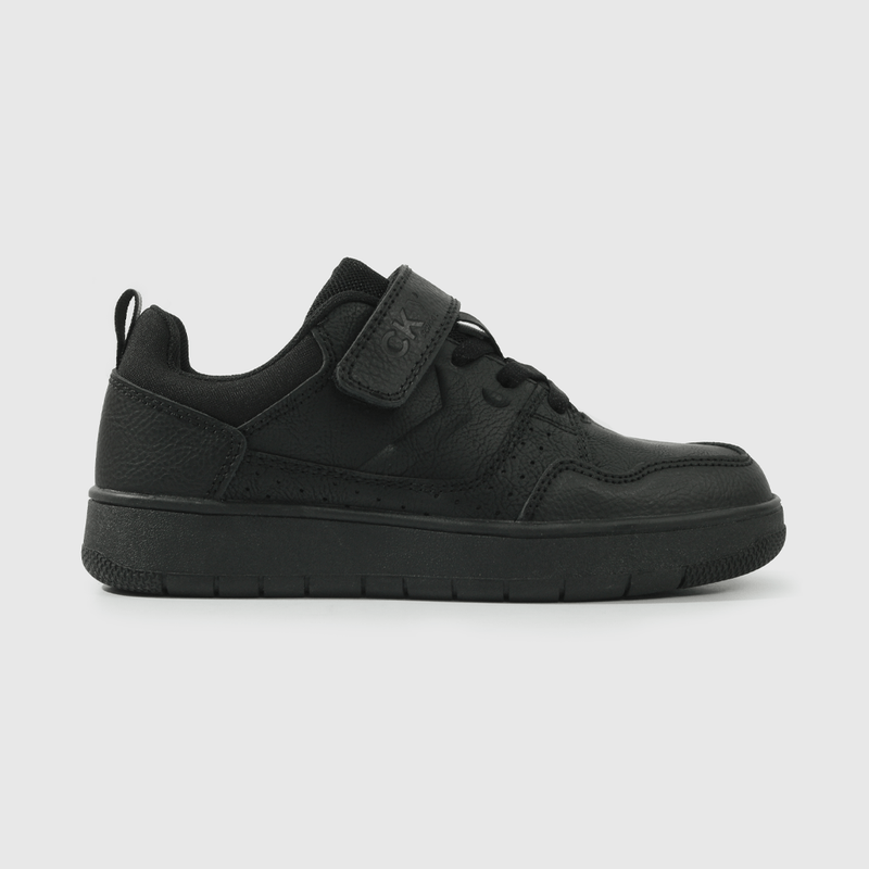 Zapatilla Escolar Negra con Velcro Unisex