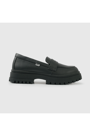 Mocasín Escolar Negro con Plataforma