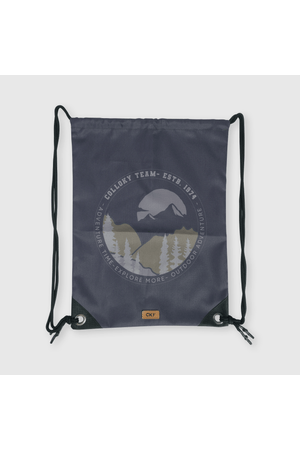 Bolso Escolar Gris