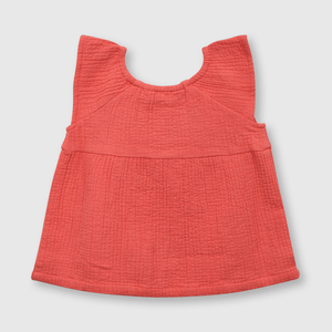 Blusa de bebe niña con botones rosada (3 a 36 meses)