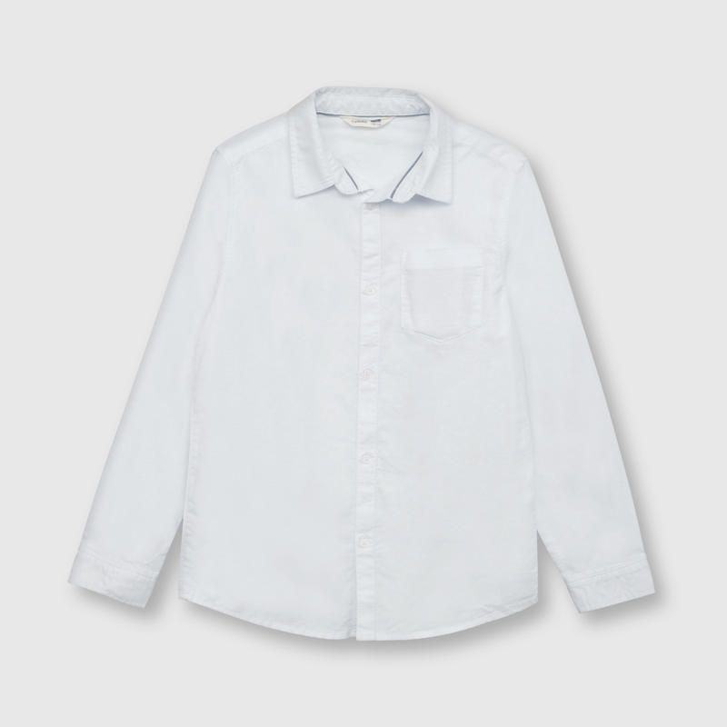 Camisa de niño clasica oxford blanco (2 a 12 años)