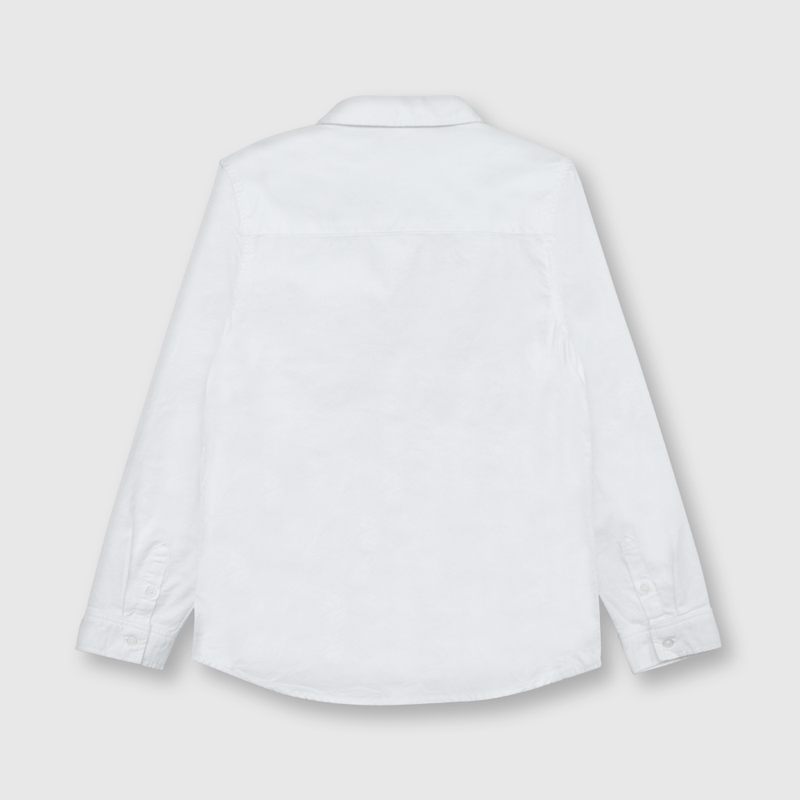 Camisa de niño clasica oxford blanco (2 a 12 años)