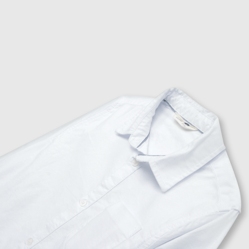 Camisa de niño clasica oxford blanco (2 a 12 años)