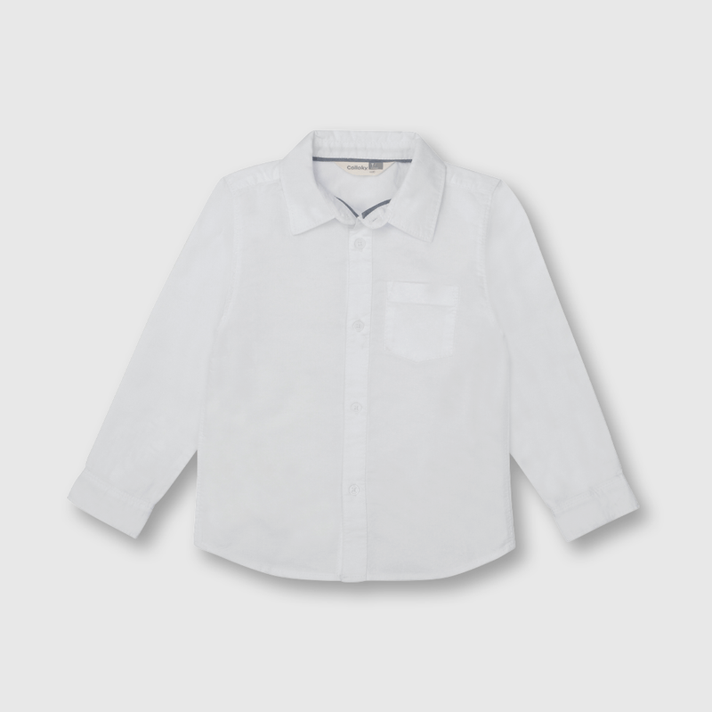 Camisa de niño clásica blanco / white (2 a 12 años)