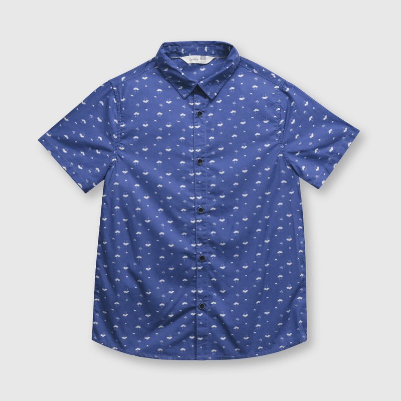 Camisa de niño tropical light denim (2 a 12 años)