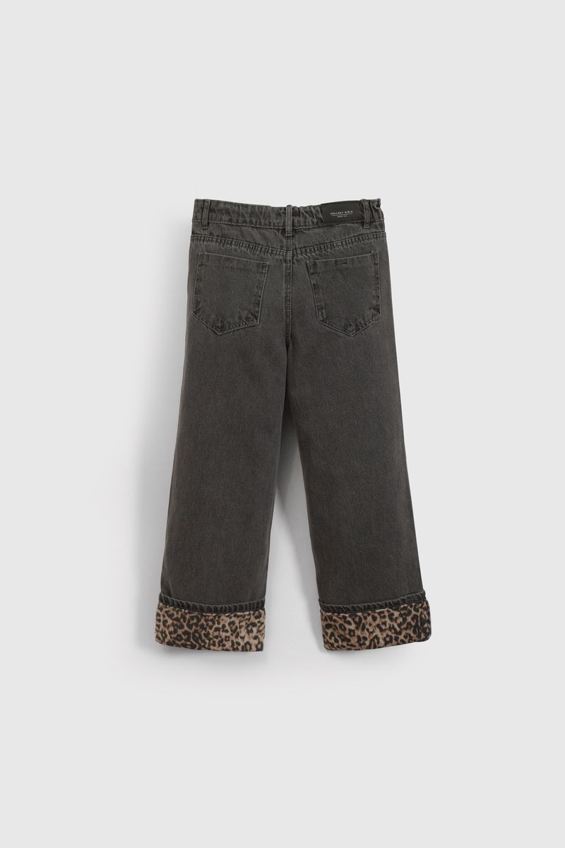Jeans Wide Leg Animal Print