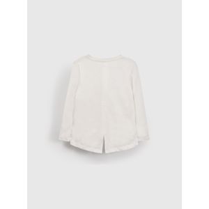 Polera Blanca Flores