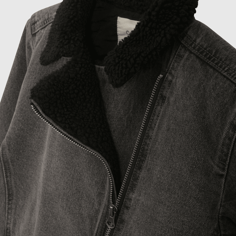 Chaqueta Forrada Jeans Animal Print