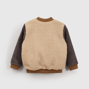 Chaqueta Bomber Chiporro Cotele Beige