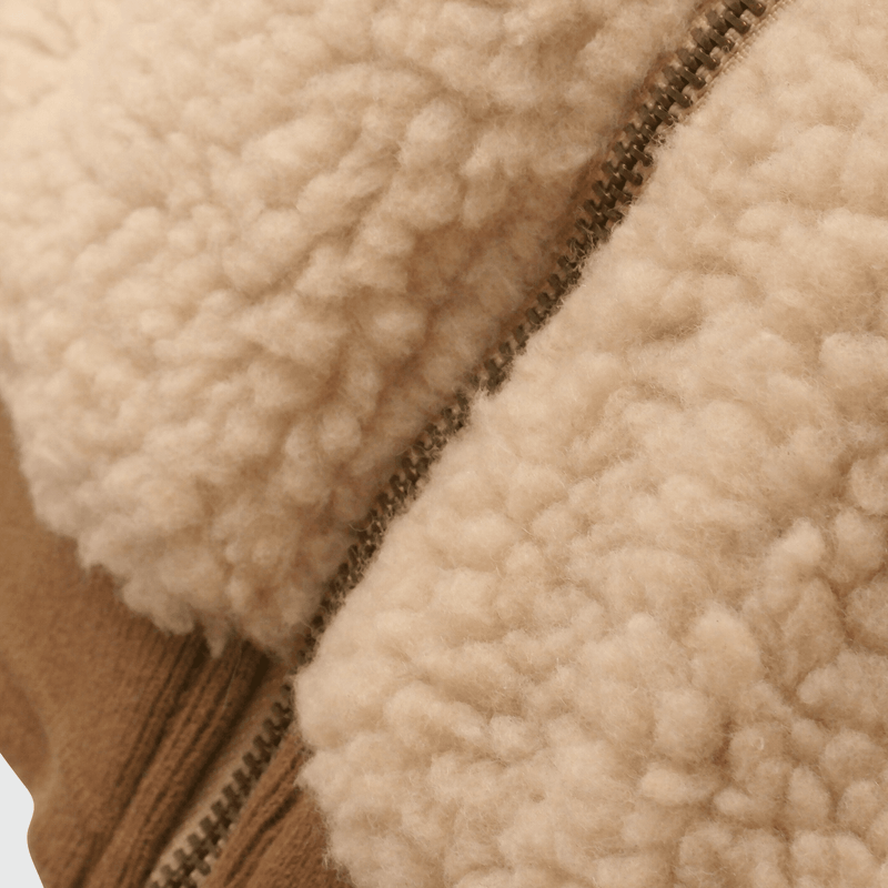 Chaqueta Bomber Chiporro Cotele Beige