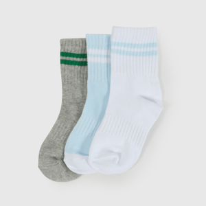 Pack de 3 Calcetines  3/4 Multicolor para Niña de 3 a 12 años