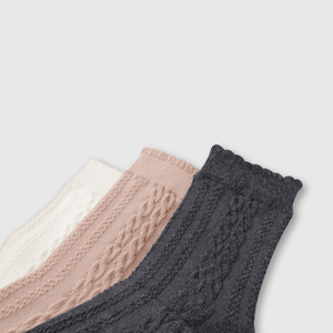 Pack de 3 Calcetines Largo Gris para Niña de 3 a 12 años