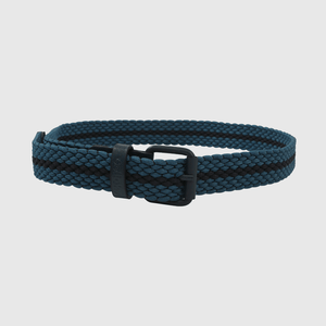 Cinturón Elasticado Azul de Cuero Sintético para Niño de 2 a 12 años