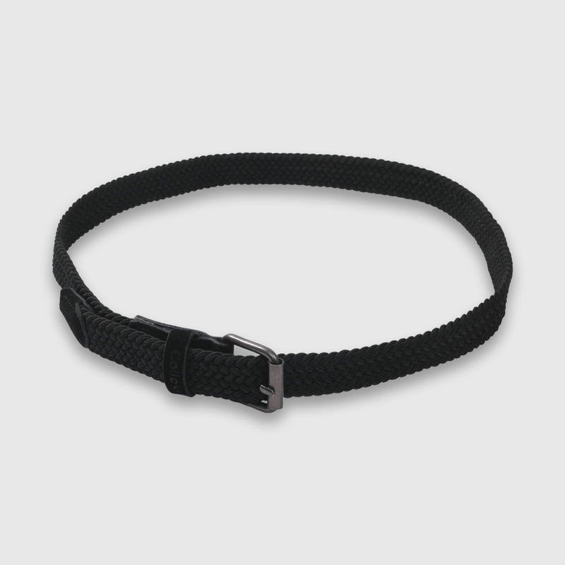 Cinturón Elasticado Negro de Tela unisex de 2 a 12 años