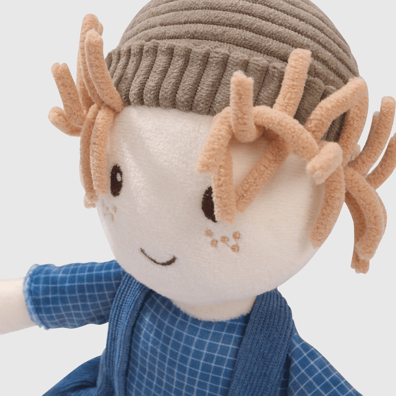 Muñeco azul para Niña de Textura Suave
