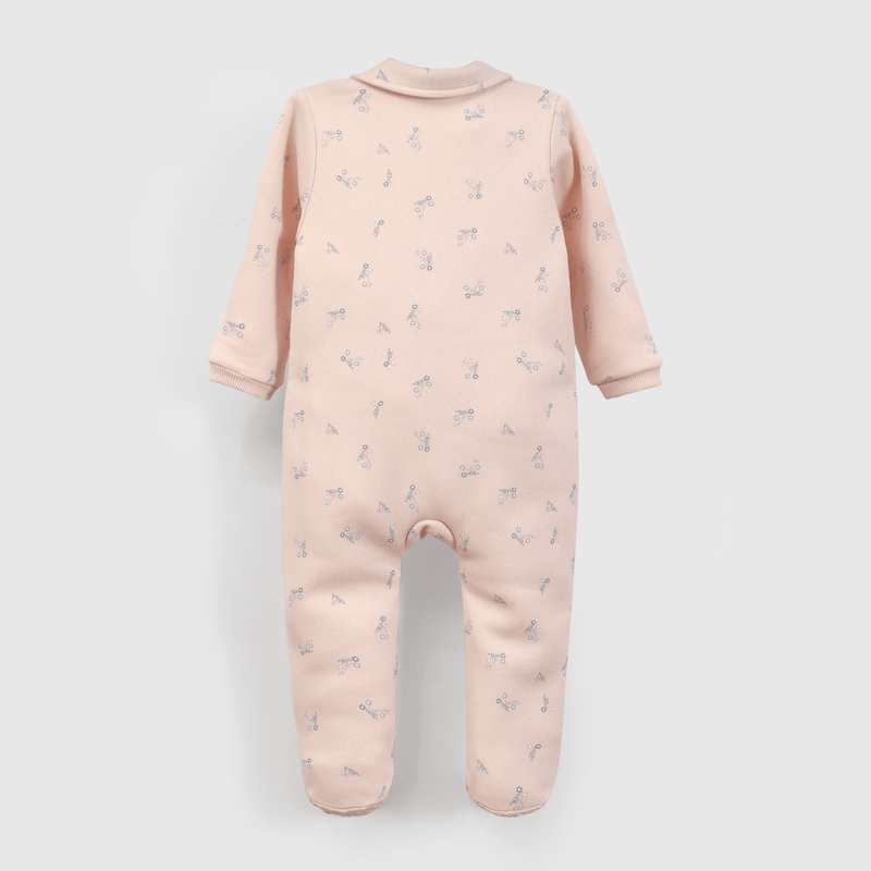 Pijama Celeste Flores para Bebé de 0 a 24 meses