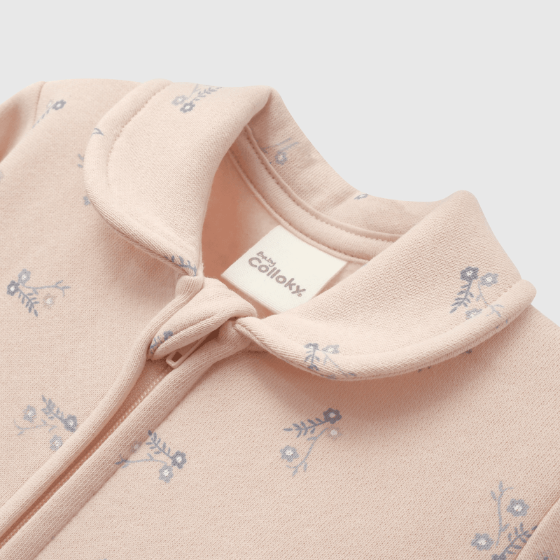 Pijama Celeste Flores para Bebé de 0 a 24 meses