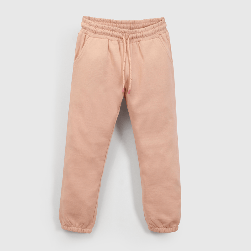 Pantalon Buzo Morado con Carda Interior y Cintura Elasticada