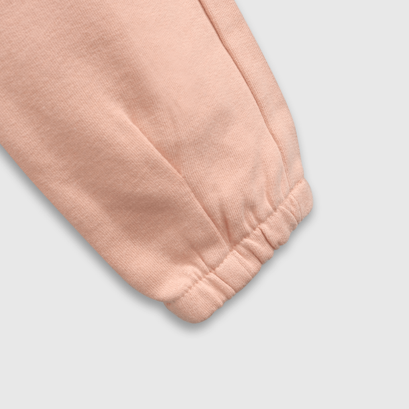Pantalon Buzo Rosado con Carda Interior y Cintura Elasticada