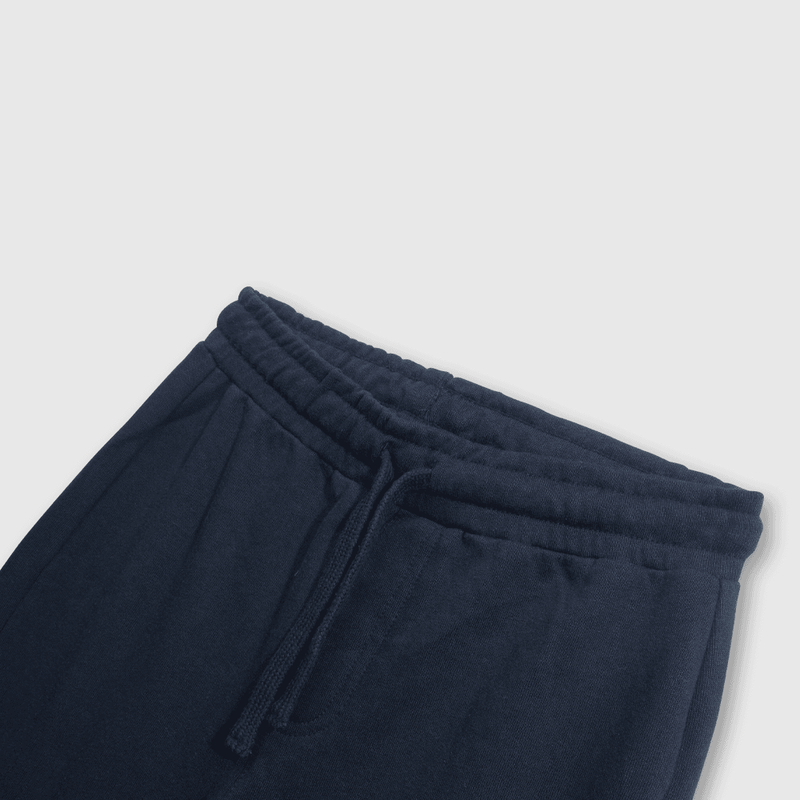 Pantalon Buzo Azul con Carda Interior y Cintura Elasticada
