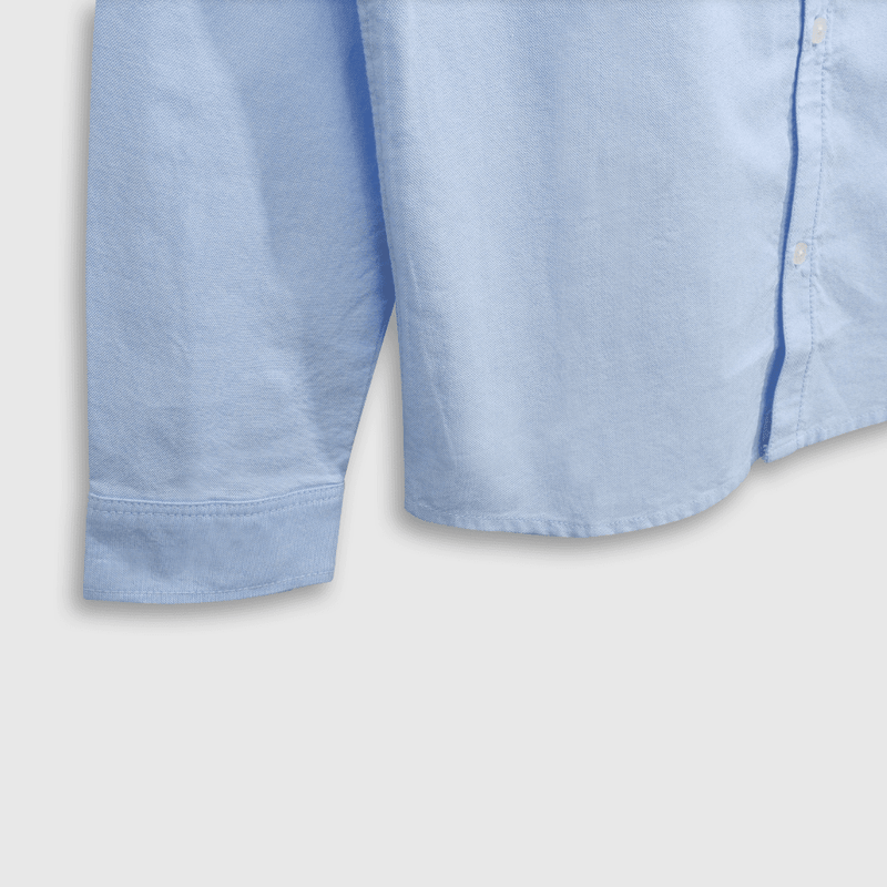 Camisa Oxford Clásica 100% Algodón Celeste para Niño de 3 a 12 años