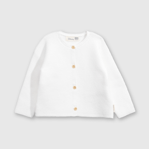 Chaleco de Algodón Blanco con Botones Unisex para bebé de 0/3 a 9/12 meses