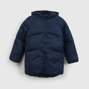 Parka Azul Acolchada con bolsillos y cierre para Niño
