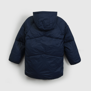 Parka Azul Acolchada con bolsillos y cierre para Niño
