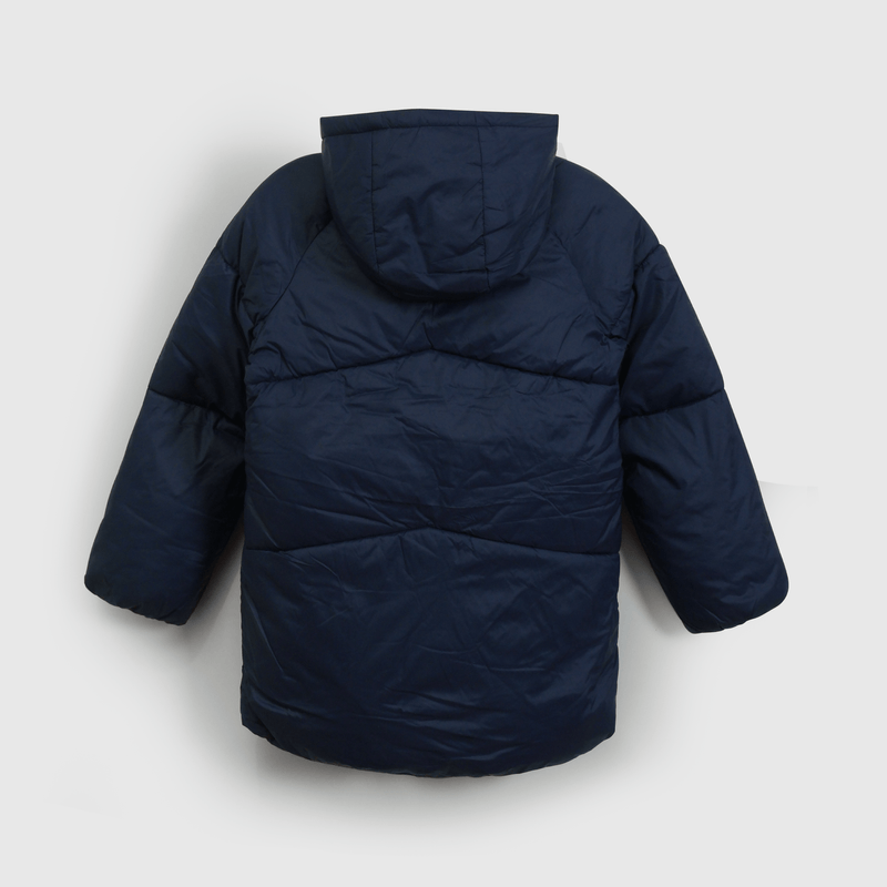 Parka Azul Acolchada con bolsillos y cierre para Niño