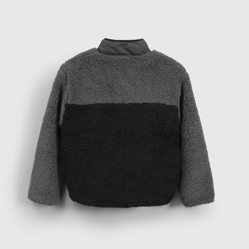 Chaqueta Polar y Chiporro Negro con Cierre para Niño  de 3 a 12 años