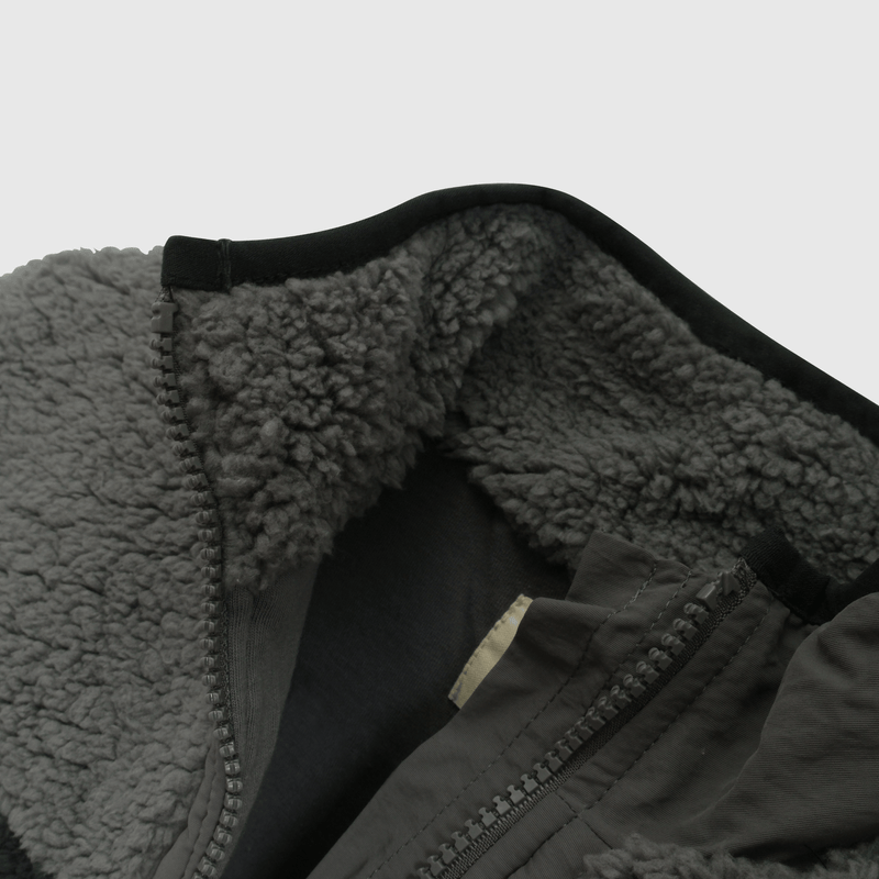 Chaqueta Polar y Chiporro Negro con Cierre para Niño  de 3 a 12 años