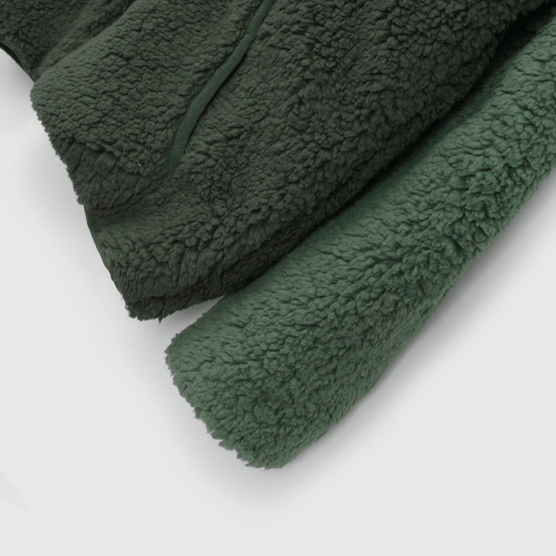 Chaqueta Polar y Chiporro Verde con Cierre para Niño  de 3 a 12 años