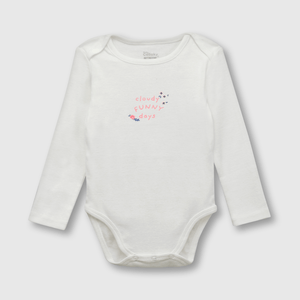 Conjunto Body para Bebé de polycotton Rosado con Estampa de Flores