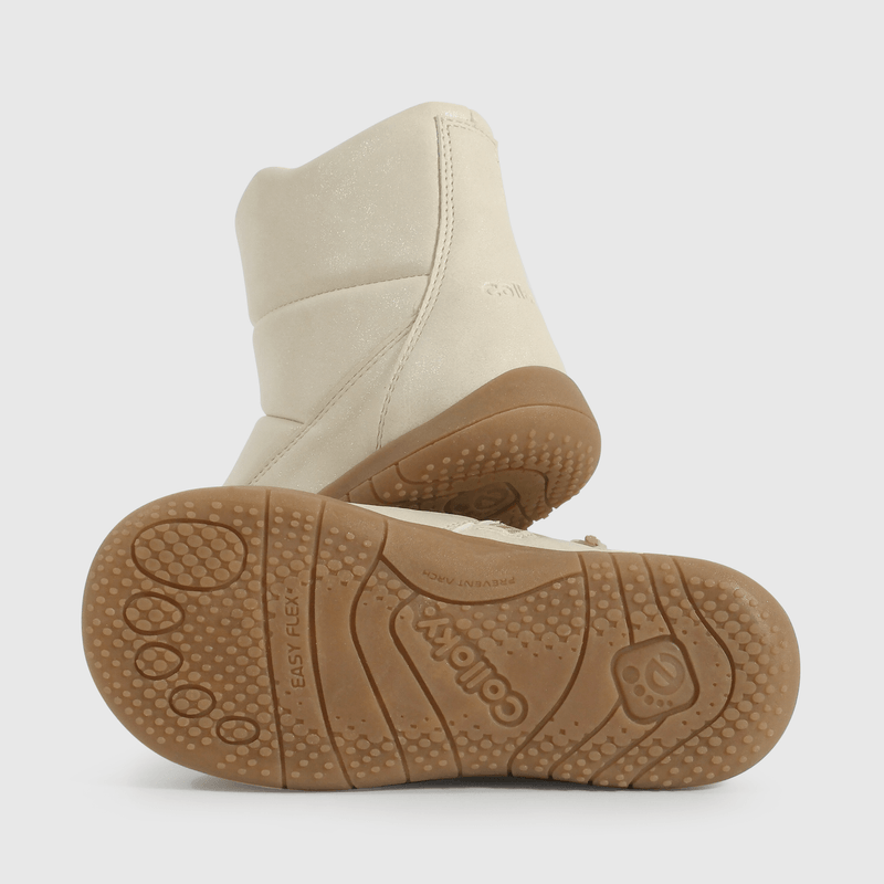 Bootie Caminante de Niña Caña Media Amarillo Edad 12 a 4 Años