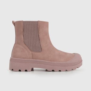 Bootie de Niña Morado Caña Alta con Cierre